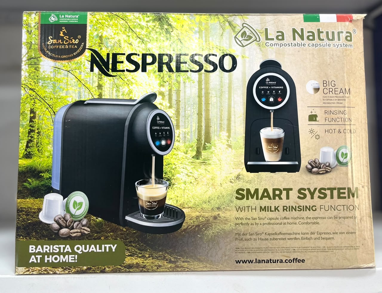 ماكينة القهوة -La Natura Nespresso Smart System