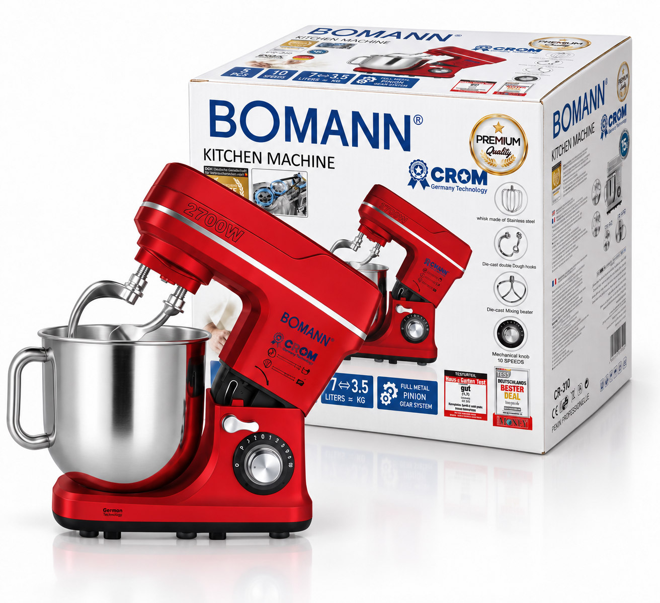 *عجانة BOMANN × CROM CR‑310 – 2700W / 7L*