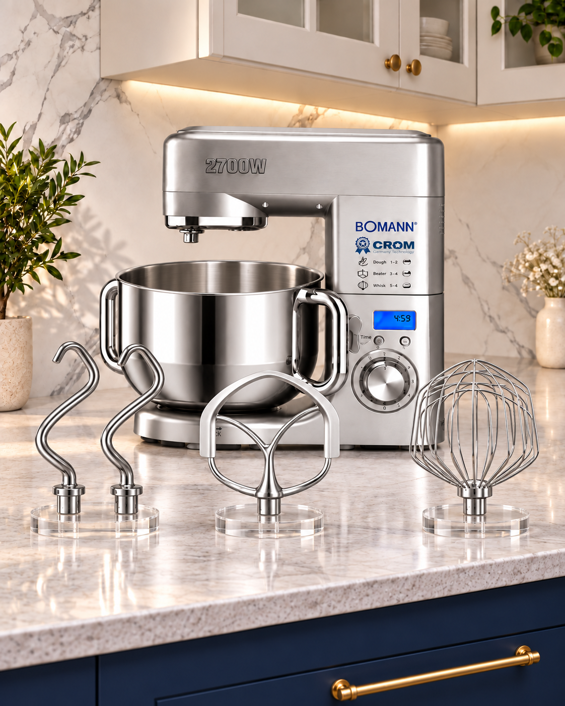 عجانة BOMANN × CROM CR‑910 الاحترافية – 2700W / 10L*