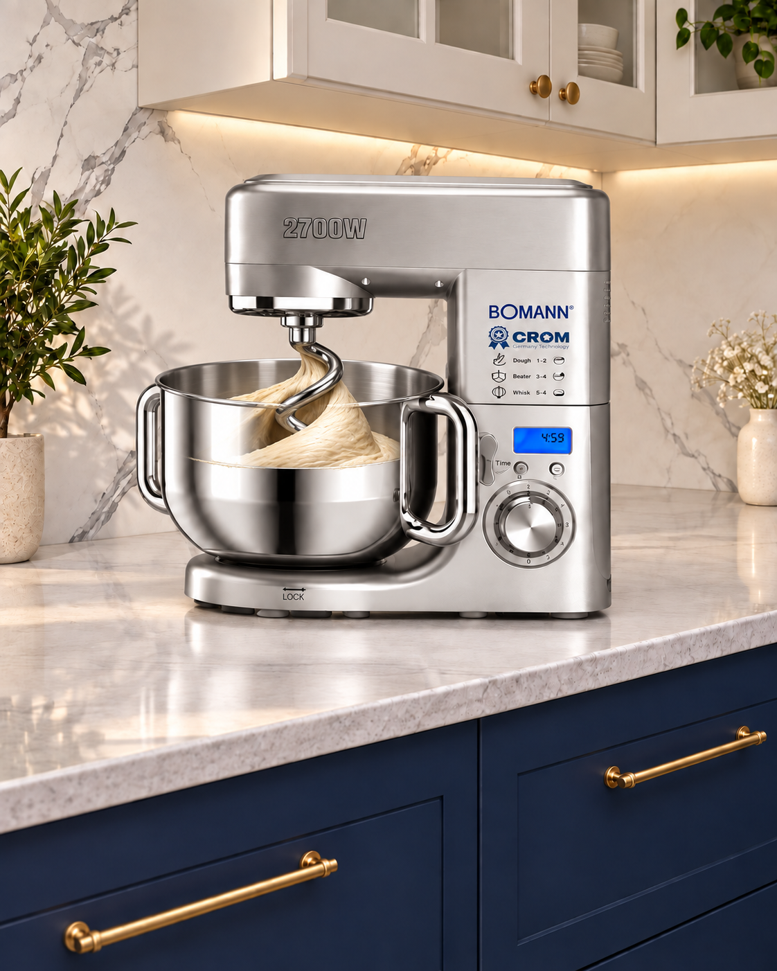 عجانة BOMANN × CROM CR‑910 الاحترافية – 2700W / 10L*